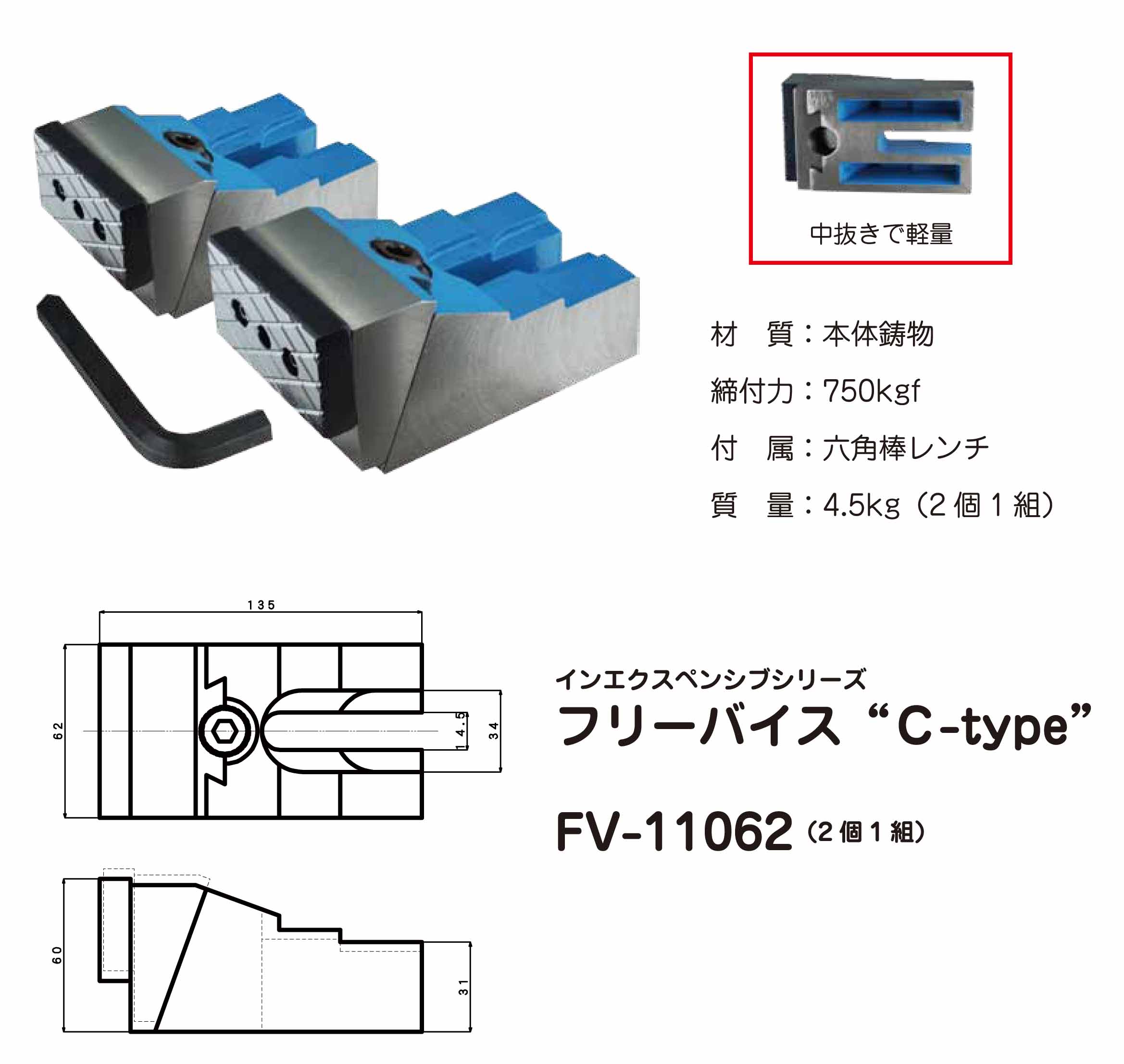 大阪超高品質 ニューストロング ステップブロック 動き寸法 58 ～ 150